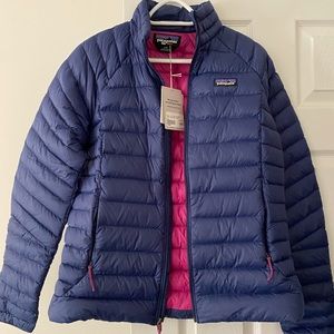 Patagonia Navy Blue Down Sweater Puffer Jacket